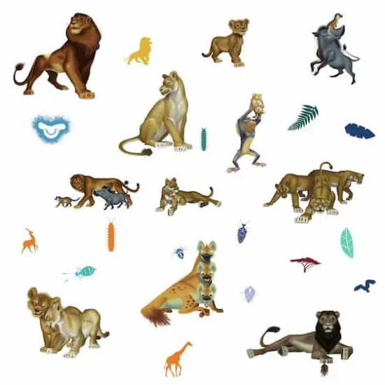 RoomMates The Lion King Character Peel & Stick Wall Decals {1}