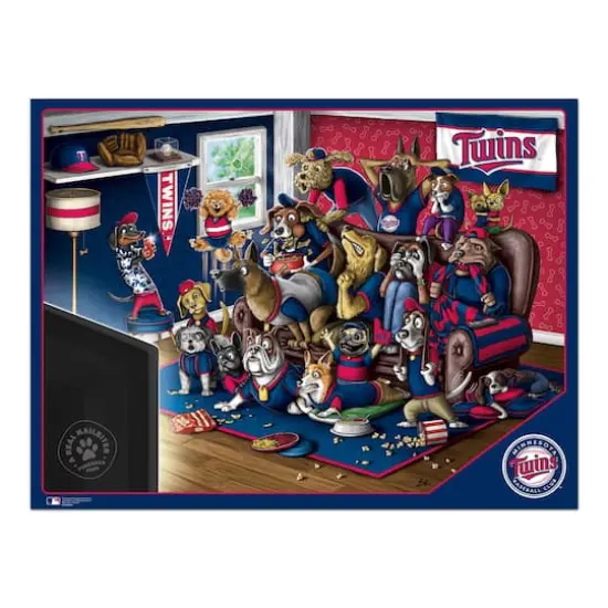 MLB Purebred Fans A Real Nailbiter 500 Piece Puzzle Minnesota Twins {5}