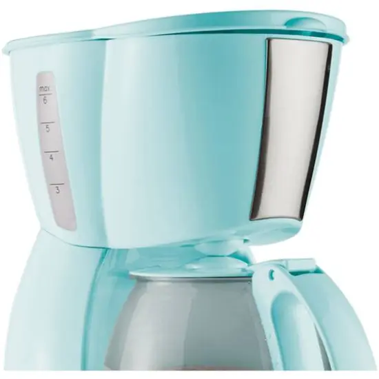 Brentwood 4-Cup Blue Coffee Maker {5}