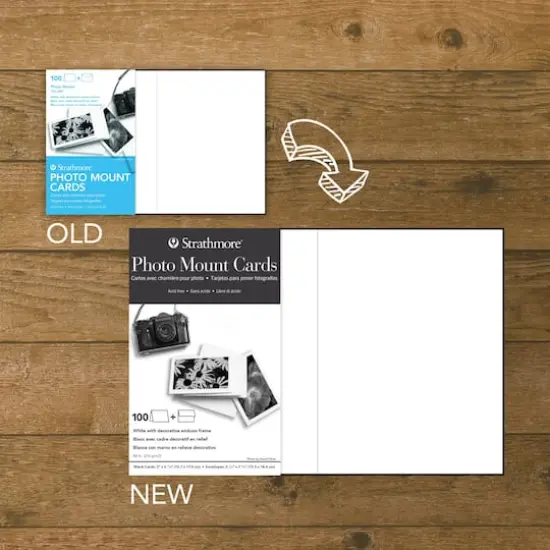 Strathmore&reg; 5" x 7" White Photo Mount Card & Envelope Sets, 100ct. {3}