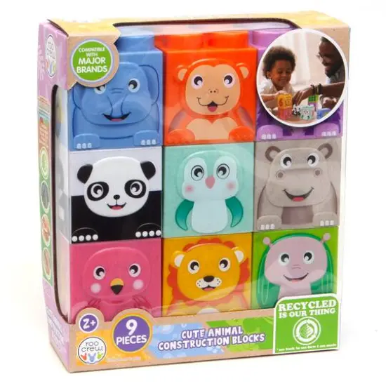 Roo Crew Cute Animal Construction Blocks Stack & Play {3}