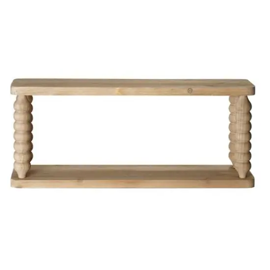 American Art Decor Galleon Wall Shelf, Brown - 22" x 9" {7}