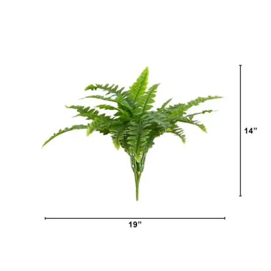 19" UV-Resistant Artificial Boston Ferns, 2ct. {7}