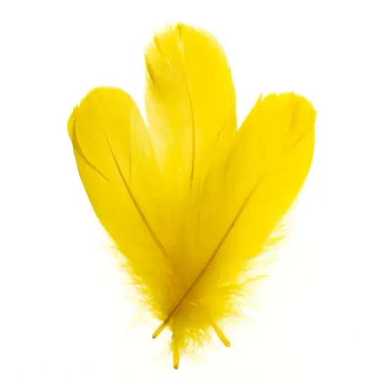 John Bead 5"-7" Goose Feathers Yellow {3}