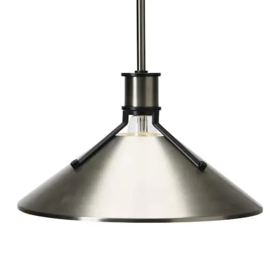 Hello Honey&reg; 4.4ft. Metal Ceiling Light Antique Nickel and Black {6}