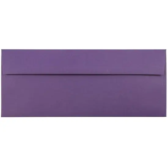 JAM Paper #10 Business Premium Straight Flap Envelopes, 50ct. Dark Purple {1}