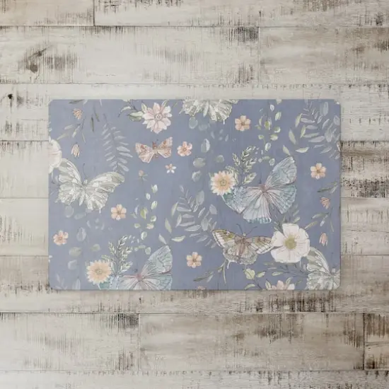 Butterflies Floor Mat Blue {3}