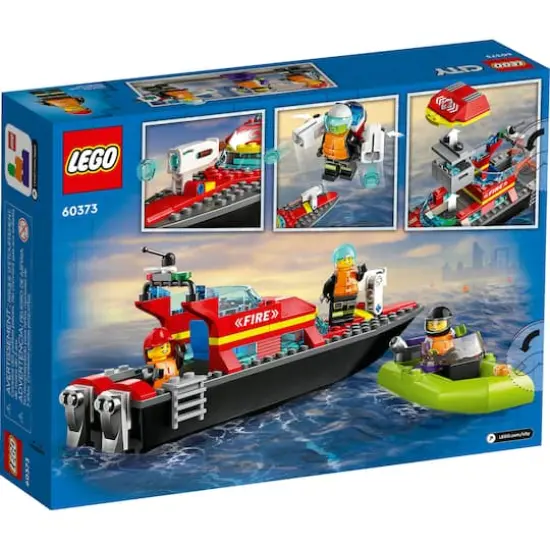 LEGO&reg; City Fire Rescue Boat 60373 Building Toy Set (144 Pieces) {4}