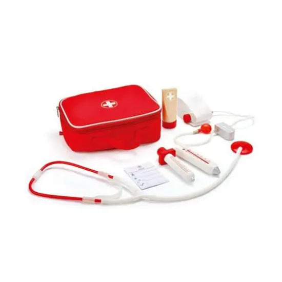 Hape Red Doctor on Call Wooden Playset {1}