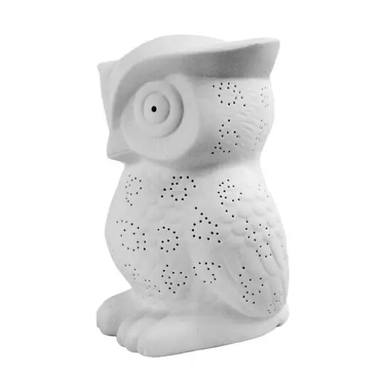 Simple Designs Porcelain Wise Owl Shaped Animal Light Table Lamp {6}