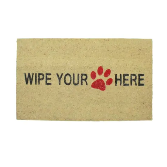 Paw Print Wipe Your Paw Here Doormat {1}