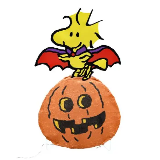 24" LED Peanuts Woodstock Vampire Yard Art {4}