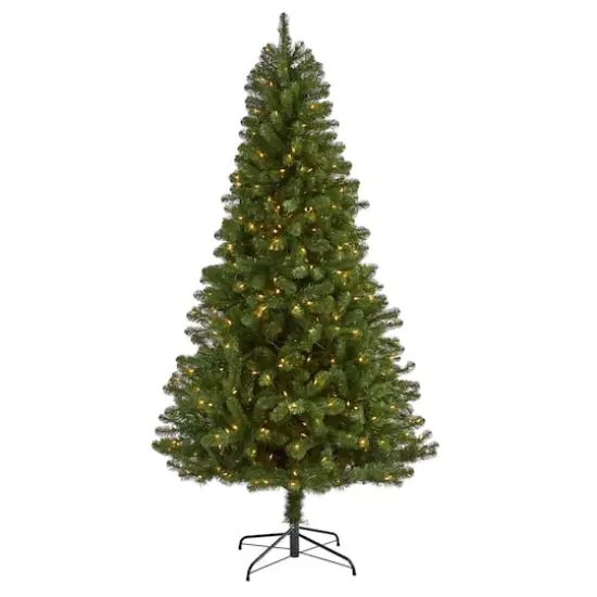 7.5ft. Pre-Lit Virginia Fir Artificial Christmas Tree, Clear Lights {1}