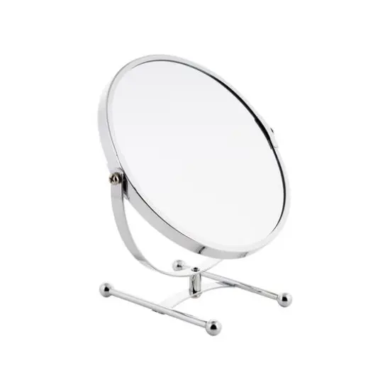 Home Details 7" Chrome 5X Magnification Dual Sided Vanity Mirror {6}
