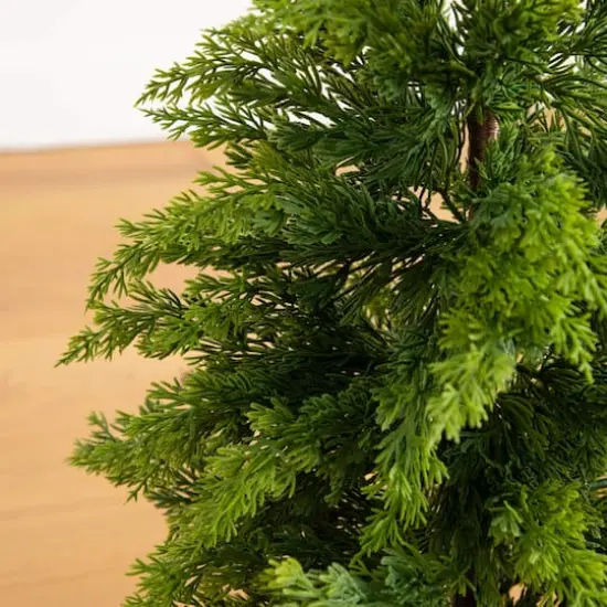 3ft. Artificial Cypress Topiary Christmas Tree {4}