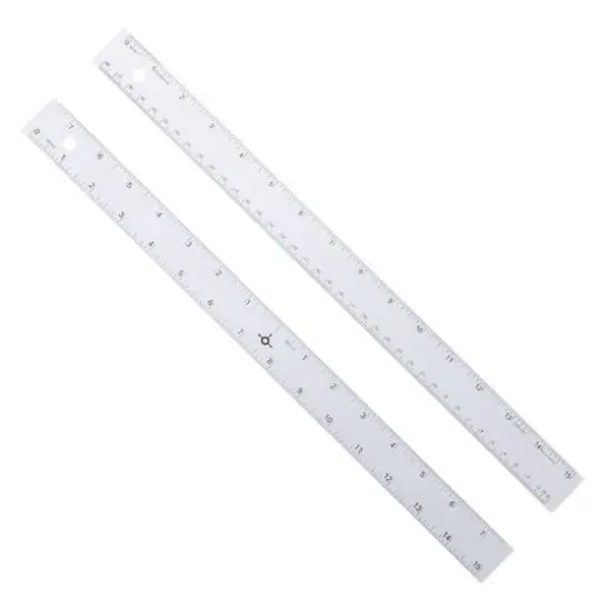 Alumicolor&reg; Straightedge Ruler with Center Finding Back {1}