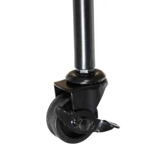 Honey Can Do 3-Tier Black & Rustic Brown Rolling Bar & Serving Cart {10}