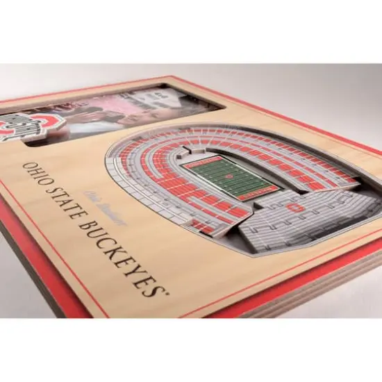 College Football 3D StadiumViews Picture Frame Ohio State Buckeyes {5}