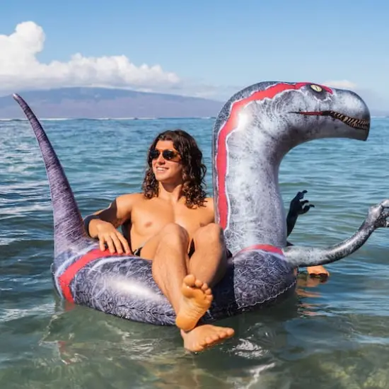 PoolCandy RealPrint&reg; Velociraptor Dinosaur Pool Tube {4}