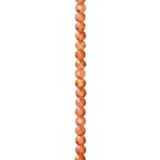 Orange Lentil Glass Beads, 6mm by Bead Landing&trade; {1}