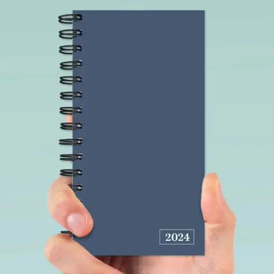 TF Publishing 2024 Steel Blue Small Weekly Monthly Planner {7}