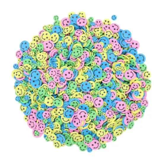 1lb. Smiley Face Clay Disc Embellishments by Creatology&trade; {1}