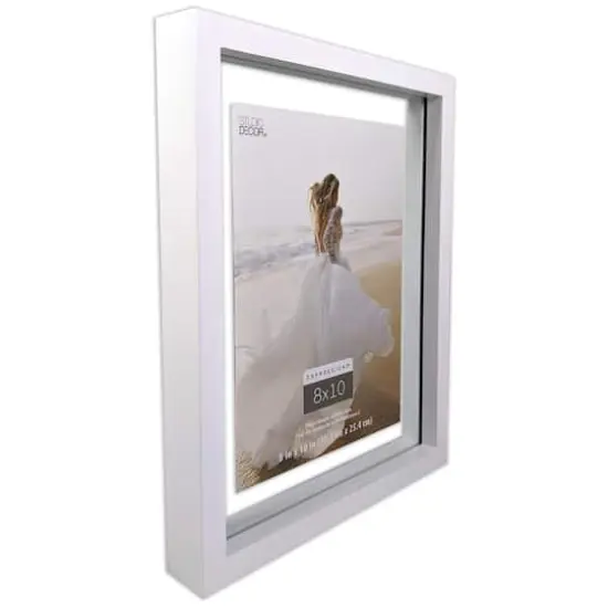Expressions&trade; 8" x 10" White Float Frame by Studio D&eacute;cor&reg; {4}