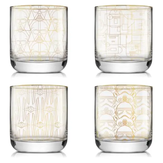JoyJolt&reg; 10oz. Star Wars&trade; Deco Double Old Fashion Drinking Glasses, 4ct. {1}