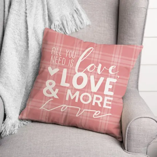 Love & More Love Throw Pillow {3}