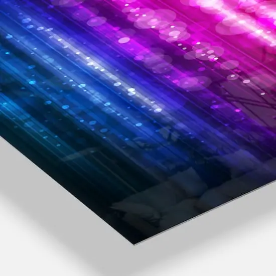 Designart 'Glowing Background Modern Rectangular Wall Clock {4}