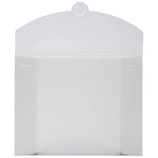 JAM Paper Clear Frosted 9.5" x 12" Plastic Portfolio {3}