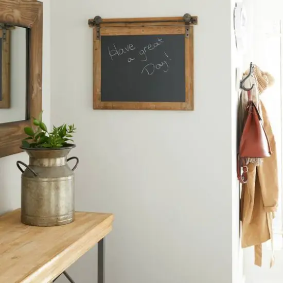 Brown Wall Mounted Chalkboard {6}