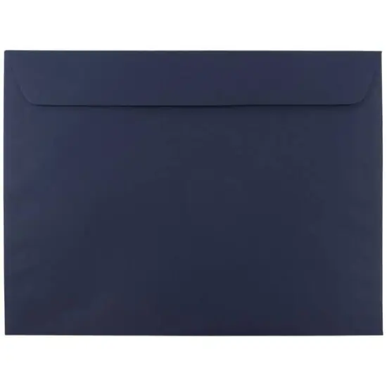 JAM Paper 9.5" x 12.62" Navy Blue Premium Booklet Envelopes {1}