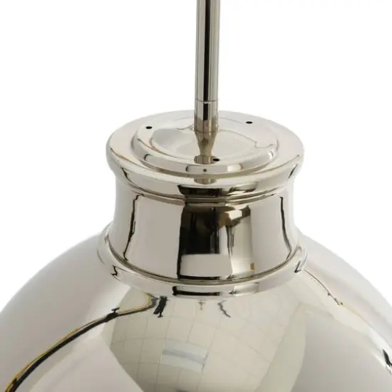 Hello Honey® Robert Stevenson Lighting Cameron Two-Tone Metal & Frosted Glass Ceiling Light Polished Nickel {8}
