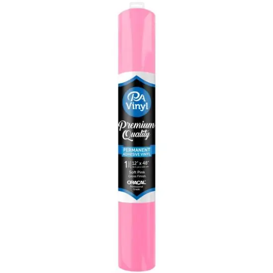 PA Vinyl Gloss Permanent Adhesive Vinyl Soft Pink {1}