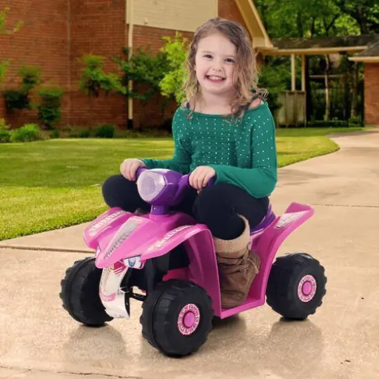 Toy Time Pink & Purple Battery Powered Ride-On ATV Quad {3}