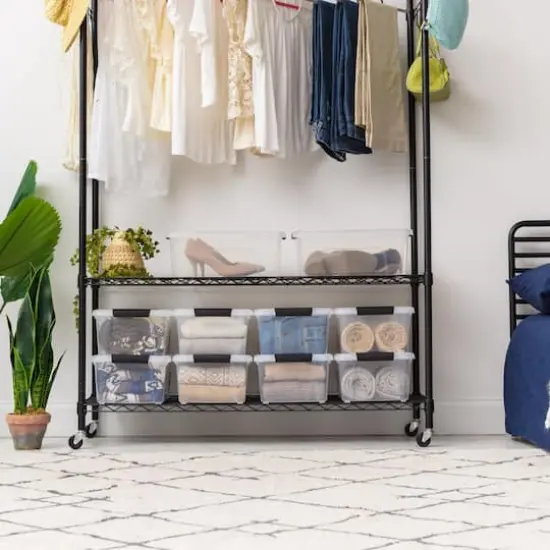 IRIS&reg; 13.5qt. Buckled Clear Boxes with Clear Buckle Lids, 6ct. {23}