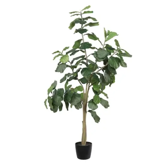 8ft. Potted Artificial Fiddle Tree {1}