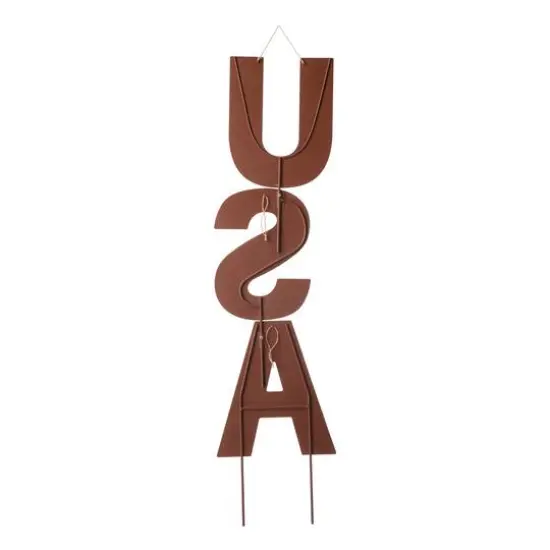 Glitzhome&reg; 46" Metal U.S.A. Yard Stake {8}