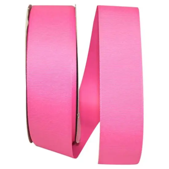 Reliant 1.5" x 50yd. Grosgrain Solid Ribbon Hot Pink {1}