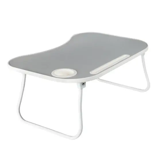 Gray & White Collapsible Folding Lap Desk {1}
