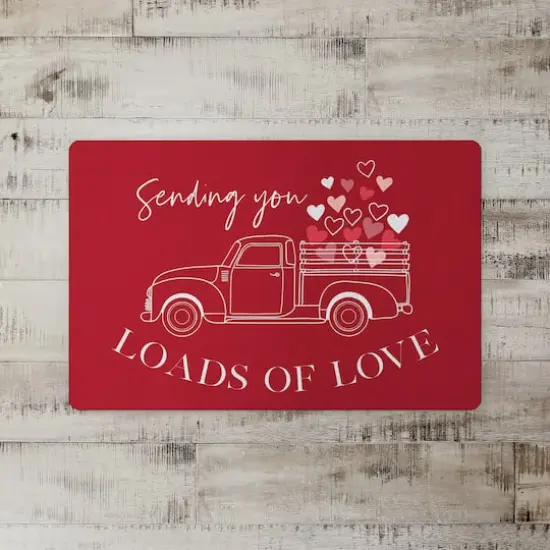 Loads of Love Truck 18" x 27" Floor Mat {3}
