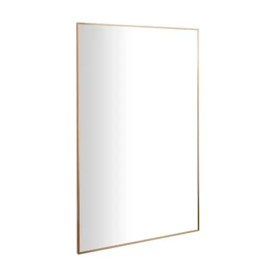 Gold Metal Glam Wall Mirror, 30" x 1" x 47" {3}