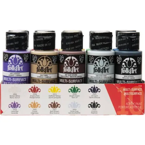 FolkArt&reg; Basics Multi-Surface Acrylic Paint {4}