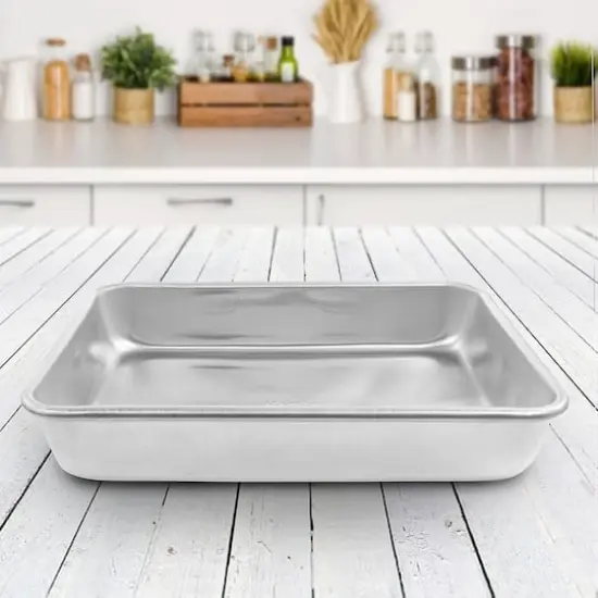 Martha Stewart 12'' Aluminum Roaster Pan {6}