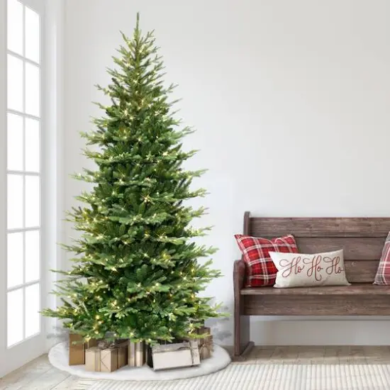 7.5ft. Pre-Lit Balsam Fir Artificial Christmas Tree, Clear Lights {4}