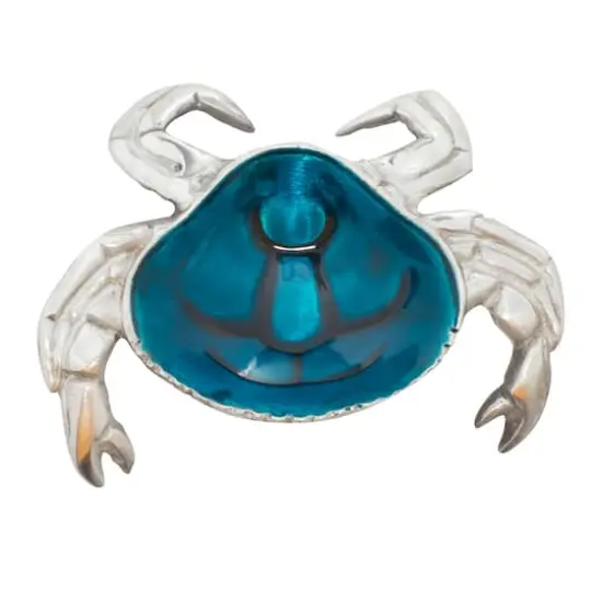 Set of 3 Silver Aluminum Coastal Serving Bowl, 8" x 1" {9}