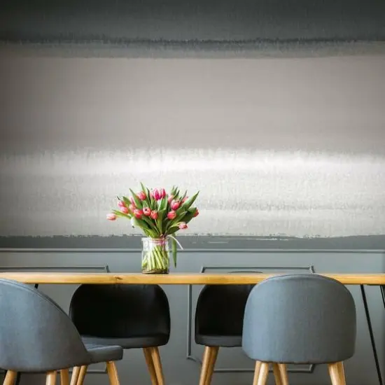 RoomMates Watercolor Horizon Peel & Stick Wallpaper Mural Taupe/Gray {4}