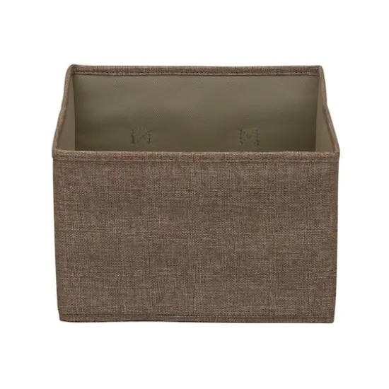 Household Essentials 11.5" Open Storage Box, 2ct. Brown {6}