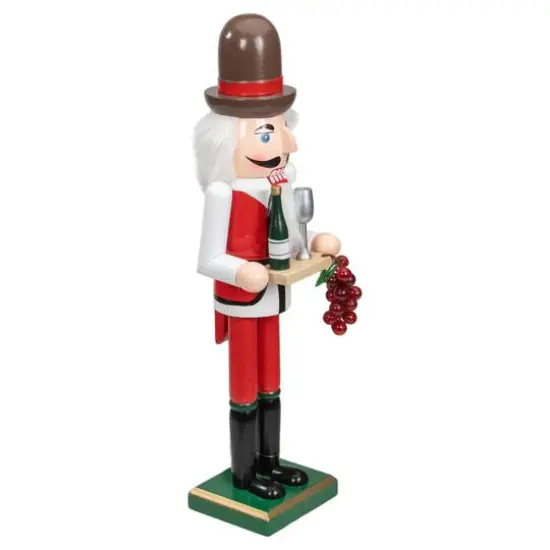 15" Red & White Grapes Winemaker Christmas Nutcracker Figurine {4}